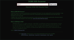 Desktop Screenshot of domxssscanner.com